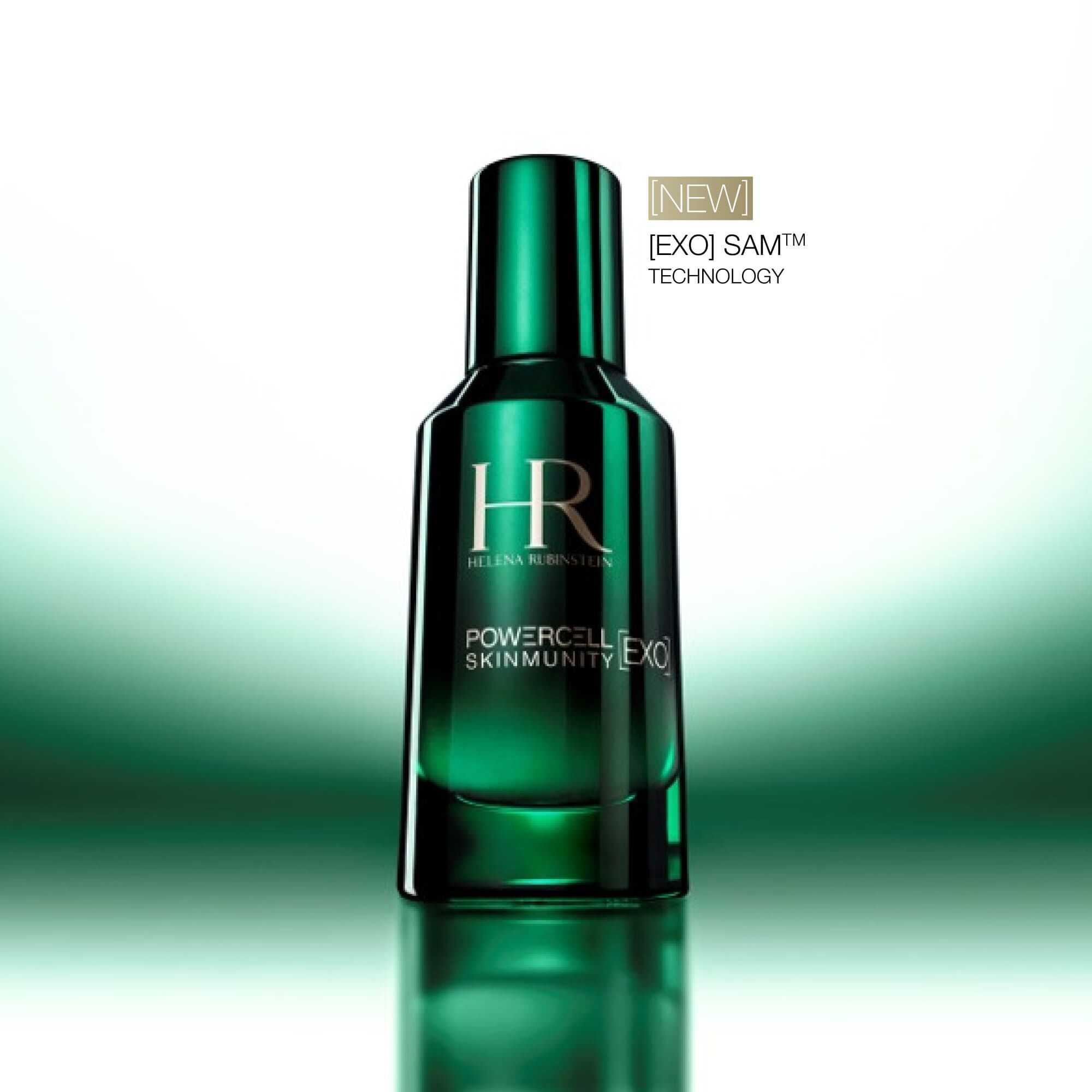 Helena Rubinstein Powercell Skinmunity [EXO] Serum groene fles luxe huidverzorging.